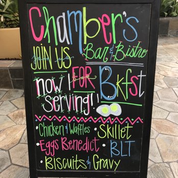 Chambers Bar & Bistro - Signage out front. - American Near Me - Anaheim, California
