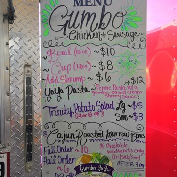 Gumbo Ya Ya - Menu as of January 2021 - Food Trucks Near Me - Salem, Oregon