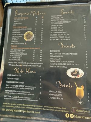 Menu photo 3 The Monk's Carmel, IN Menu photo 3 The Monk's Carmel, IN