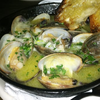 AOC - clams, sherry, green garlic & toast - Cocktail Bars Near Me - Los Angeles, California