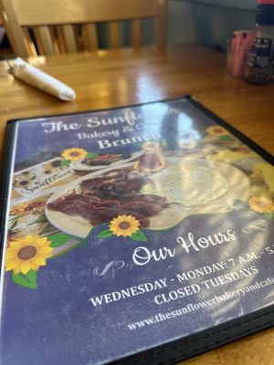 Menu photo 8 The Sunflower Bakery & Cafe Galveston, TX