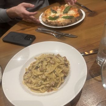 Rafele Rye - CARBONARA & Pizza Margherita Dinner - Italian Near Me - Rye, New York