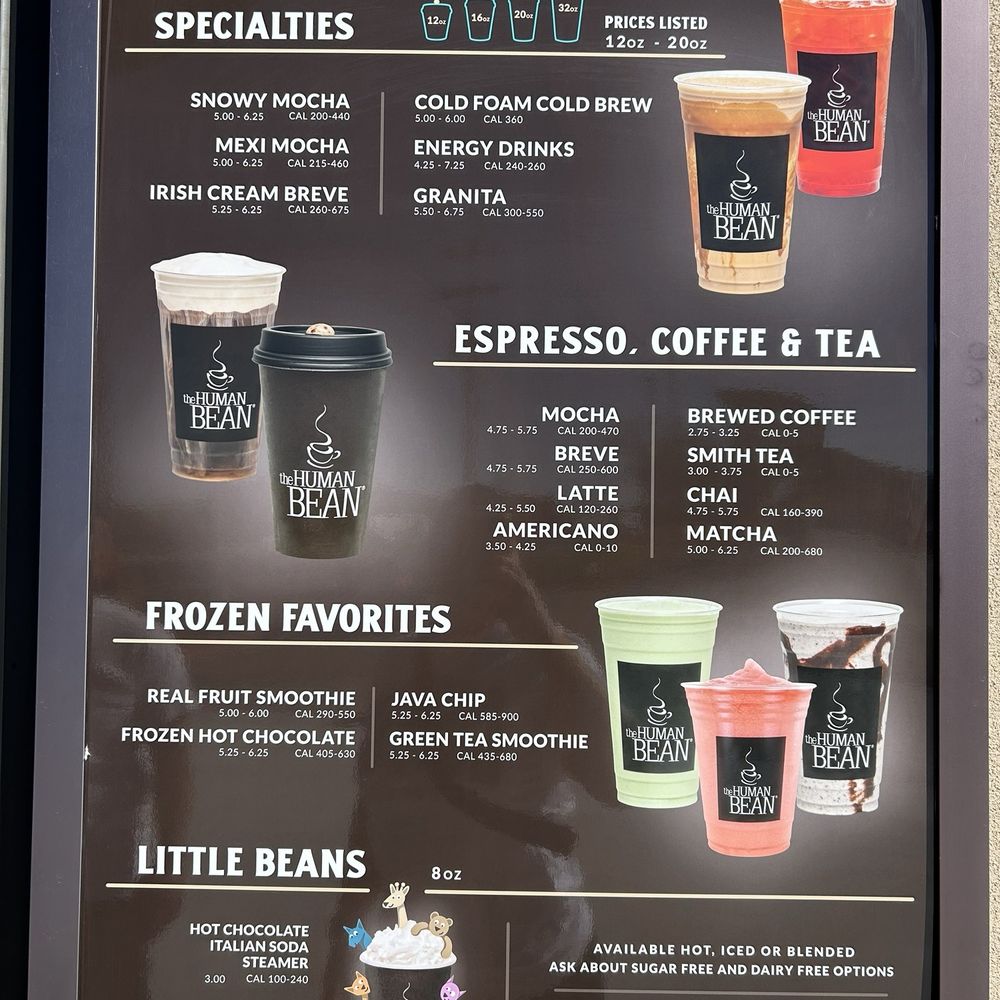 The Human Bean - The menu. - Coffee & Tea Near Me - San Antonio, Texas The Human Bean - The menu. - Coffee & Tea Near Me - San Antonio, Texas