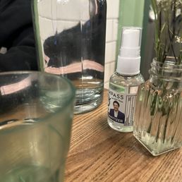 Hand sanitizer for the table