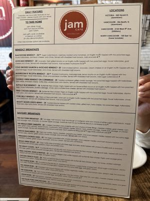Menu photo 3 Jam Cafe on Beatty Vancouver, BC Menu photo 3 Jam Cafe on Beatty Vancouver, BC