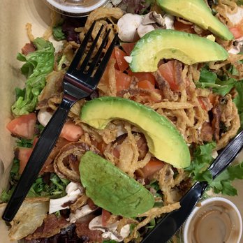 MOOYAH Burgers, Fries & Shakes - Loaded House Salad - Burgers Near Me - Irvine, California