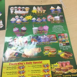 Frosty King - Menu