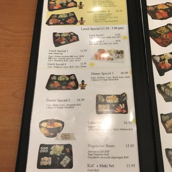 Sapporo Sushi - Menu as of December 2017 - Japanese Near Me - Richmond Hill, Ontario Sapporo Sushi - Menu as of December 2017 - Japanese Near Me - Richmond Hill, Ontario