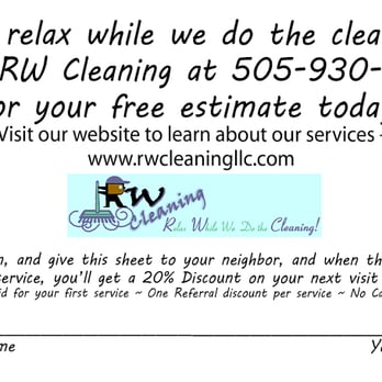 R W Cleaning - Home Cleaning Near Me - Santa Fe, New Mexico
