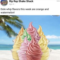 Rip Rap Shake Shack - Dole whip flavors change and are posted on Facebook