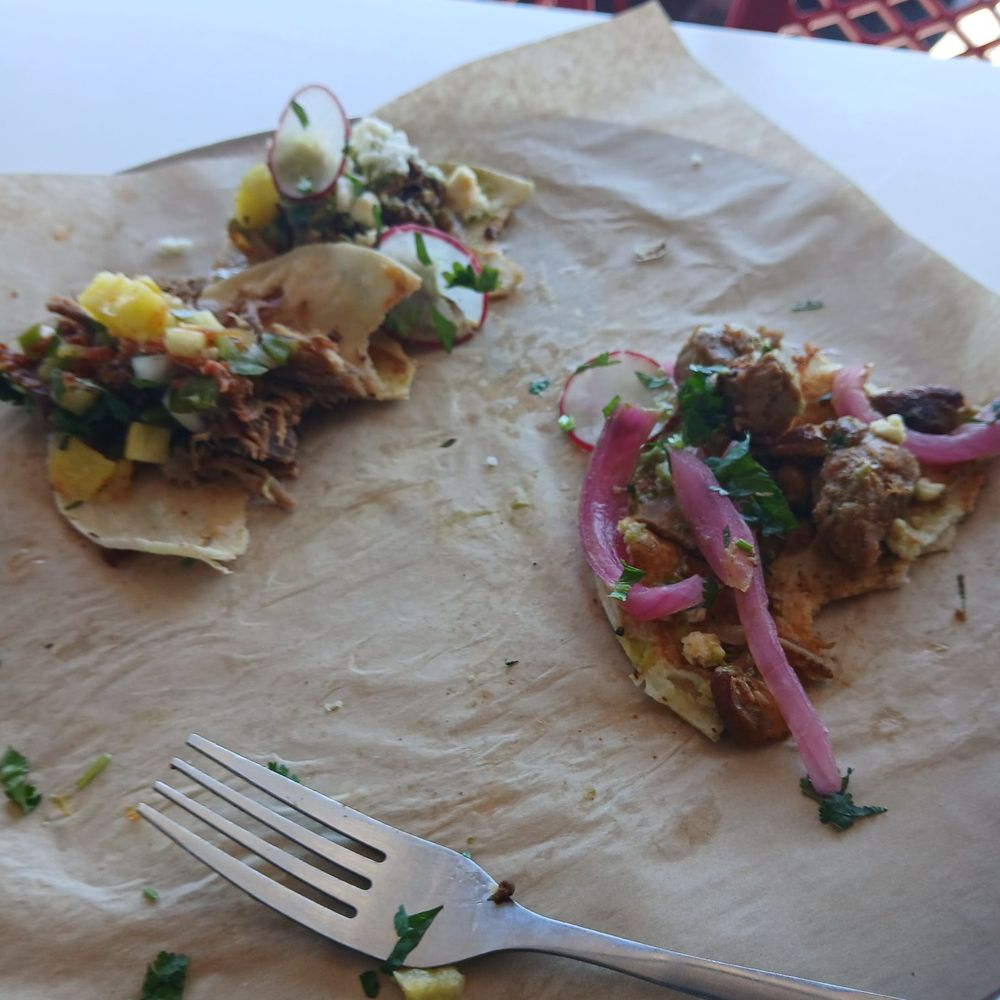 Amá Modern Mexican - Tbis is one bite out of each. Also I prefer a little bit crispy on the shell not as soft amd a bit greasy - Mexican Near Me - Denver, Colorado Amá Modern Mexican - Tbis is one bite out of each. Also I prefer a little bit crispy on the shell not as soft amd a bit greasy - Mexican Near Me - Denver, Colorado