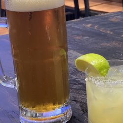 Skinny marg and something on tap