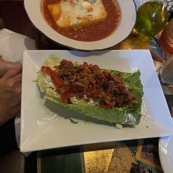 Bacchus - Wedge salad and polenta - Italian Near Me - Richmond, Virginia Bacchus - Wedge salad and polenta - Italian Near Me - Richmond, Virginia