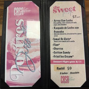 Casa Azteca Mexican Grill - Dessert Menu - Seafood Near Me - Mooresville, North Carolina Casa Azteca Mexican Grill - Dessert Menu - Seafood Near Me - Mooresville, North Carolina
