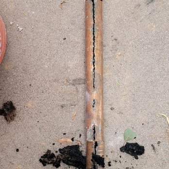 Plumbing Masters - This copper pipe was disintegrating. - Plumbing Near Me - Peoria, Arizona