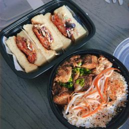 Spicy Chicken Katsu Sando Pork Belly Rice Bowl Spicy Chicken Katsu Sando Pork Belly Rice Bowl
