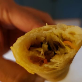 China Garden - Interior of spring roll ($4.04). Pretty good. - Chinese Near Me - Richfield, Minnesota