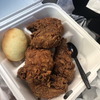 Ezell's Famous Chicken - Fried chicken and roll. - Southern Near Me - Lynnwood, Washington