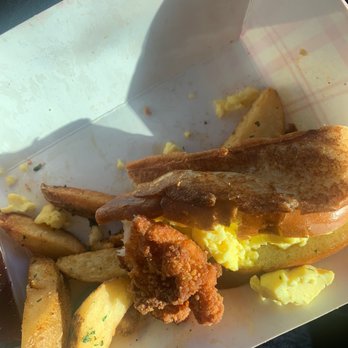 Angie's Lobster - Partially eaten sandwich & potatoes - Seafood Near Me - Tempe, Arizona Angie's Lobster - Partially eaten sandwich & potatoes - Seafood Near Me - Tempe, Arizona