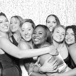 ShutterBooth - Chicago - Wedding: Deluxe Booth with ivory sequin backdrop, black/white