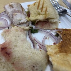 Relish - No taste chicken panini.