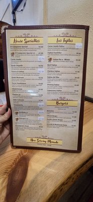 Menu photo 1 El Campestre Cortez, CO Menu photo 1 El Campestre Cortez, CO