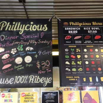 Phillycious - The menu - Sandwiches Near Me - Spokane, Washington