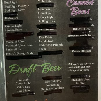 Gridiron - a list of different types of beer - Sports Bars Near Me - Gadsden, Alabama Gridiron - a list of different types of beer - Sports Bars Near Me - Gadsden, Alabama