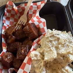 J Brian’s Station - Burnt ends with potato salad