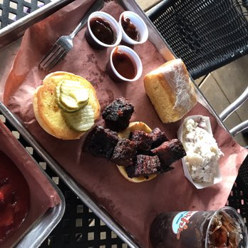 Sugarfire Smoke House - Burnt ends special with potato salad and homemade cornbread - Barbeque Near Me - O'Fallon, Missouri