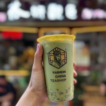 By Me Boba Tea - Matcha milk tea with red bean - Bubble Tea Near Me - San Francisco, California By Me Boba Tea - Matcha milk tea with red bean - Bubble Tea Near Me - San Francisco, California