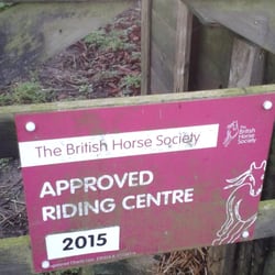 Lings Lane Riding Stables - BHS approval sign 2015