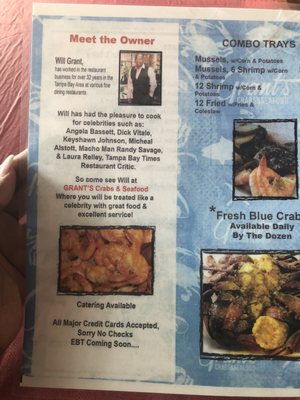 Menu photo 6 Grants Crabs, Seafood & Grille Largo, FL Menu photo 6 Grants Crabs, Seafood & Grille Largo, FL