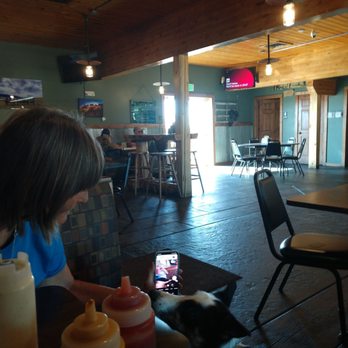 Loco Creek Grill - Wife and little girl Angelina, a Border Collie enjoying lunch. - Sandwiches Near Me - Harlowton, Montana Loco Creek Grill - Wife and little girl Angelina, a Border Collie enjoying lunch. - Sandwiches Near Me - Harlowton, Montana