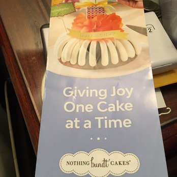 Nothing Bundt Cakes - Menu flyer front cover - Bakeries Near Me - North Brunswick, New Jersey Nothing Bundt Cakes - Menu flyer front cover - Bakeries Near Me - North Brunswick, New Jersey