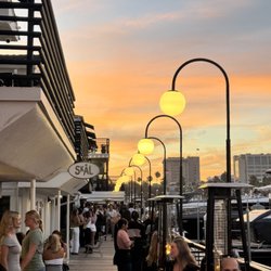 Sunset view at Skal Pizza in Lido Marina Village