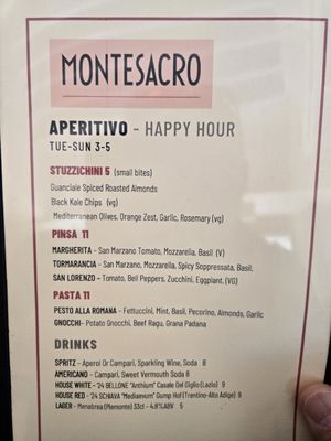 Menu photo 1 Montesacro Walnut Creek Walnut Creek, CA Menu photo 1 Montesacro Walnut Creek Walnut Creek, CA