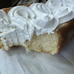 Fancy doughnut--too bready, poor icing.