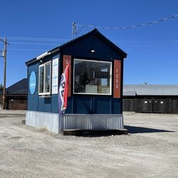 Alpine Air Coffee Hut - Food and coffee served on both sides - can pull up on either side