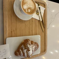 Jabal Coffee House - Jabal Latte and Almond Croissant