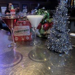 Champps - Victor, NY - Chocolate peppermint martini and chambord and champagne