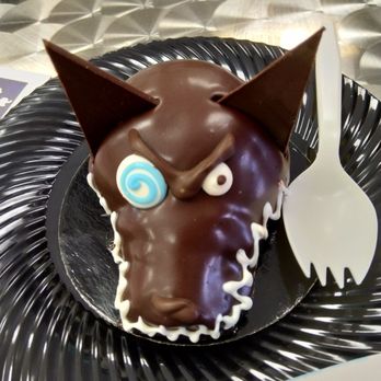 Spooky's Swirls - Chocolate wolf Cherry chocolate cake, chocolate mousse and covered with a chocolate ganache. Isn't his face adorable?! - Bakeries Near Me - Chandler, Arizona Spooky's Swirls - Chocolate wolf Cherry chocolate cake, chocolate mousse and covered with a chocolate ganache. Isn't his face adorable?! - Bakeries Near Me - Chandler, Arizona