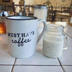 The Rose Garden Restaurant - Coffee with Oatmeal