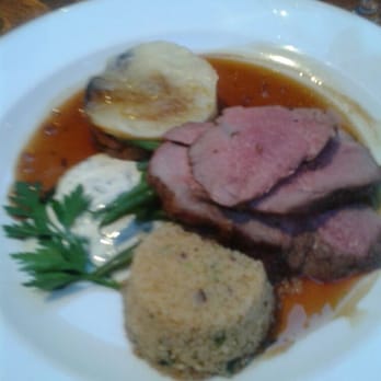 Lime Tree - Lamb with cous cous and moussaka. - British Near Me - Manchester, XGM Lime Tree - Lamb with cous cous and moussaka. - British Near Me - Manchester, XGM