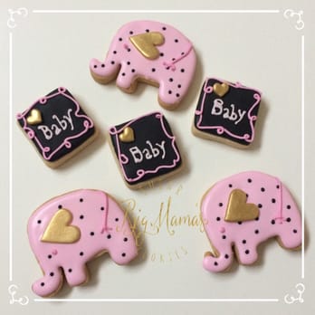 Pink Black Gold Baby Shower Favors Yelp