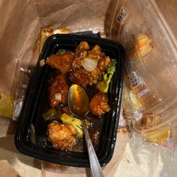 China Kitchen - Half eaten sesame chicken
