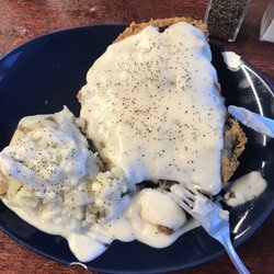Rock Inn Cafe - This is 1/2 of a chicken fried steak.