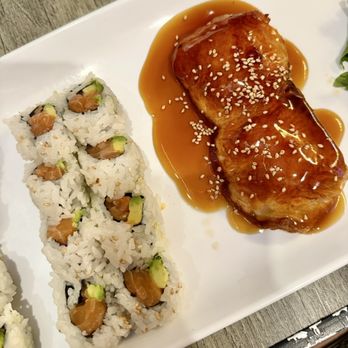 Sushi Beluga - salmon teriyaki and 3. Salmon Avocado Roll - Sushi Bars Near Me - Playa del Rey, California Sushi Beluga - salmon teriyaki and 3. Salmon Avocado Roll - Sushi Bars Near Me - Playa del Rey, California