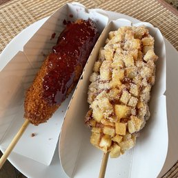 #8 Cream Cheese Hot Dog  #3 Whole Mozzarella Cheese Hotdog