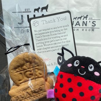 Juan's Groom Room - Cute little grooming favor they gave Mila - Pet Groomers Near Me - Elk Grove, California Juan's Groom Room - Cute little grooming favor they gave Mila - Pet Groomers Near Me - Elk Grove, California
